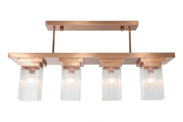 MONACO VI - Pendant lamp in brass and glass by Patinas Lighting - view 3